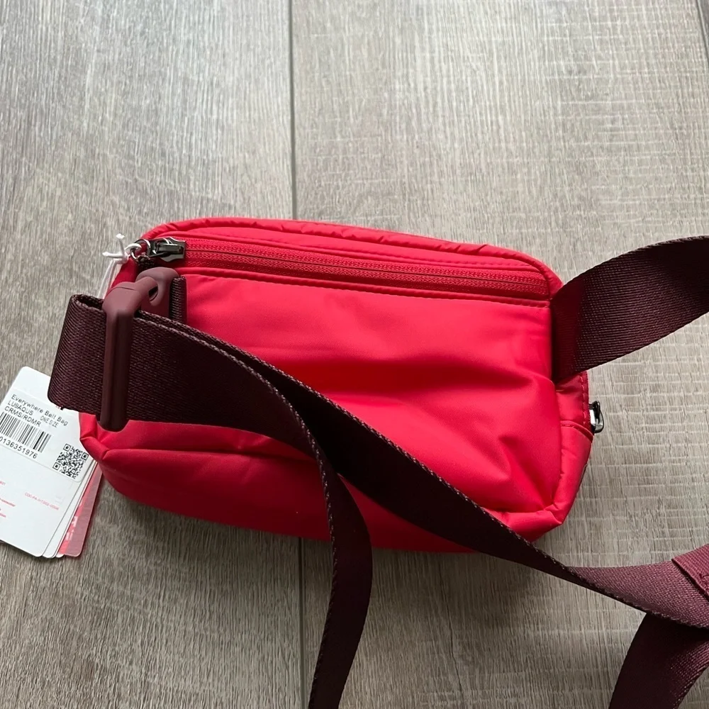 Lululemon Team Canada Olympic Quilted Everywhere Belt Bag in Crimson/Red Merlot